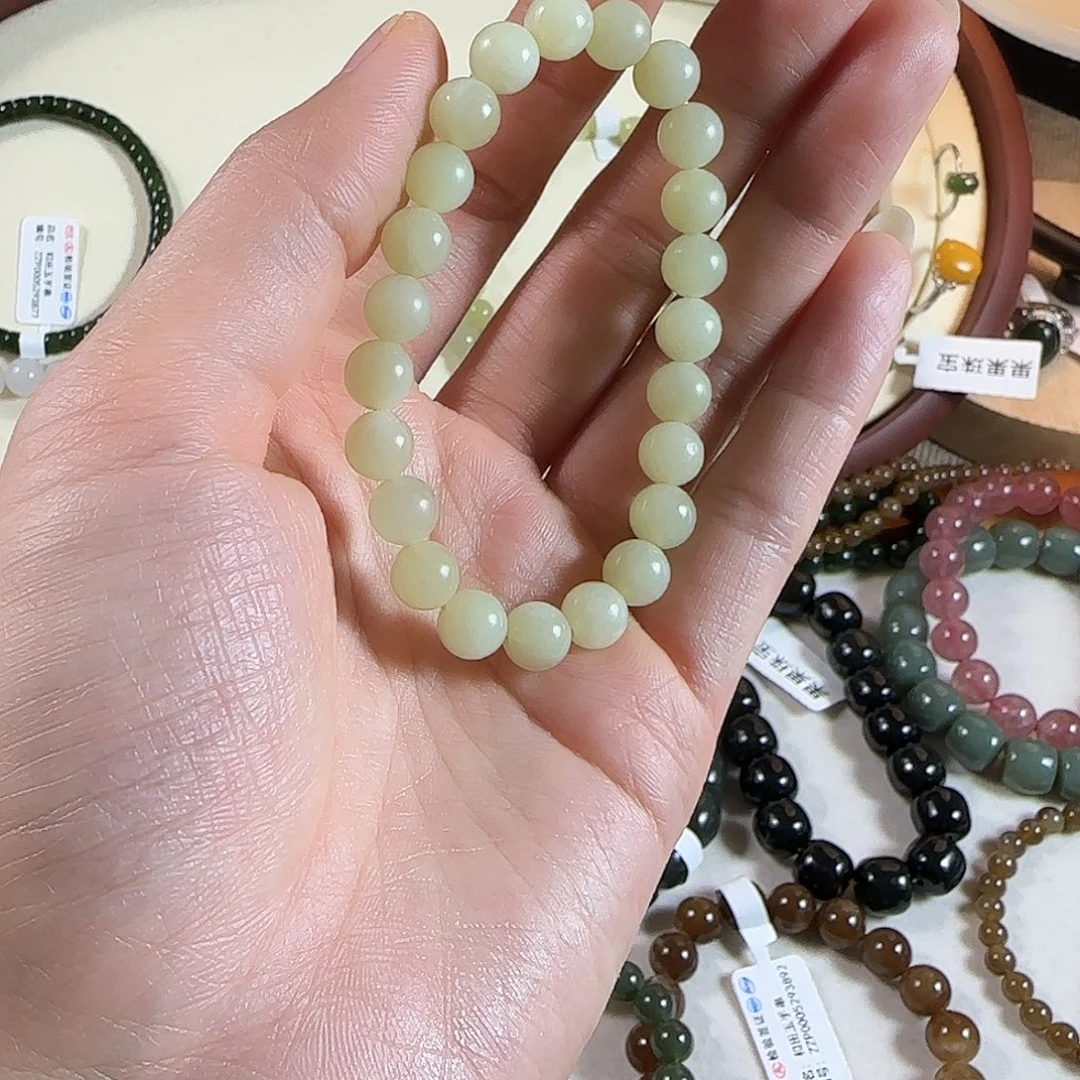 和田玉未镶嵌手链