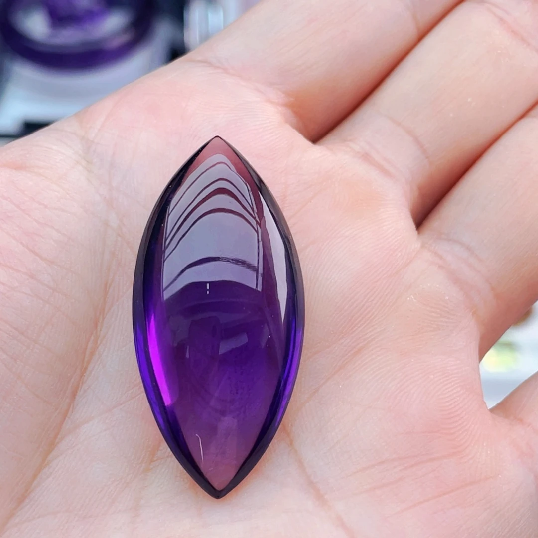 工厂定制天然紫水晶裸石未镶嵌水晶