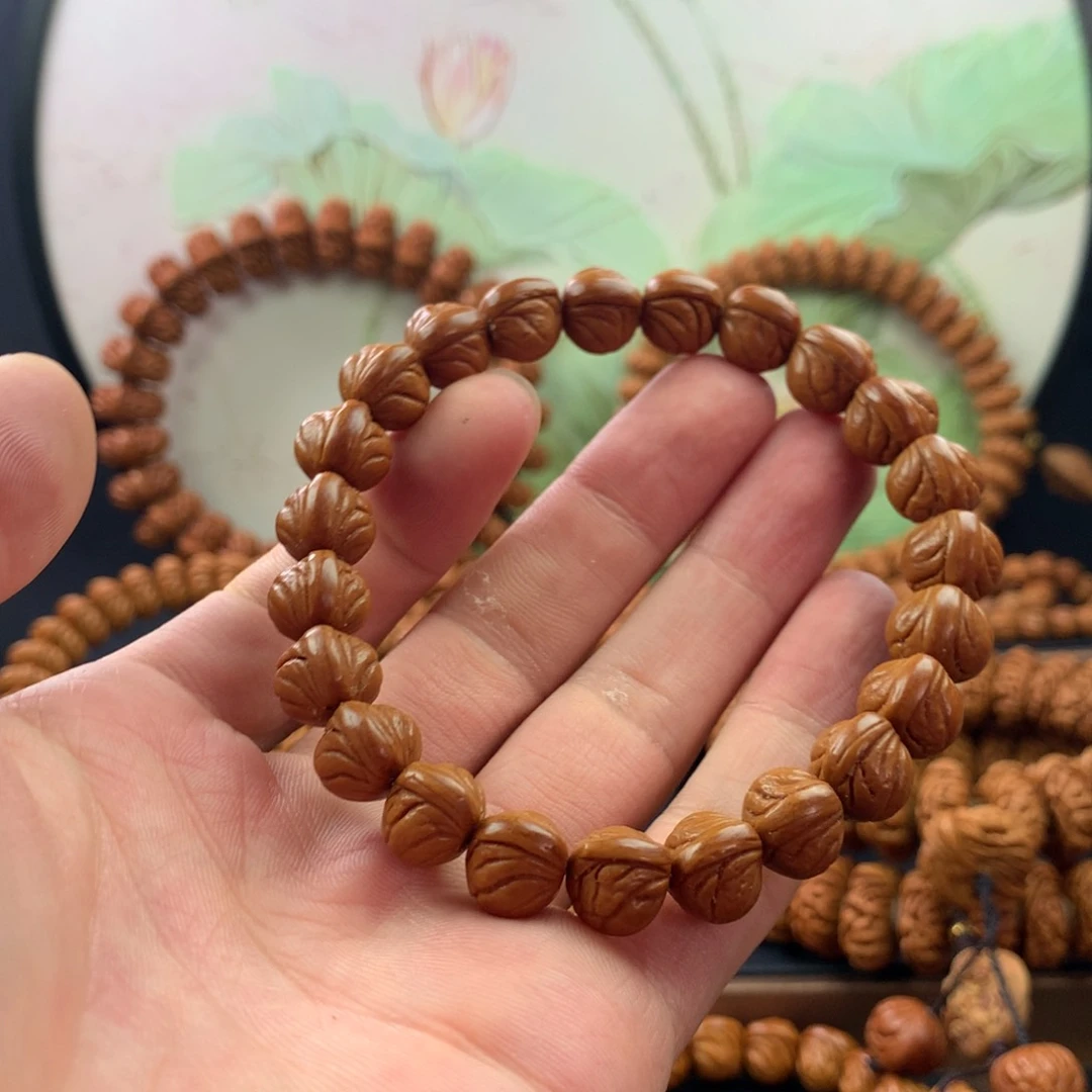 【闪购商品】桃核手串11玉龙脊手串