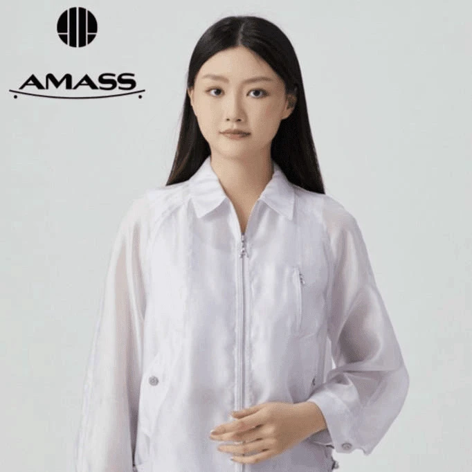 女装女宽松型职业上衣设计感短外套常规款纯色时尚阿玛施小众