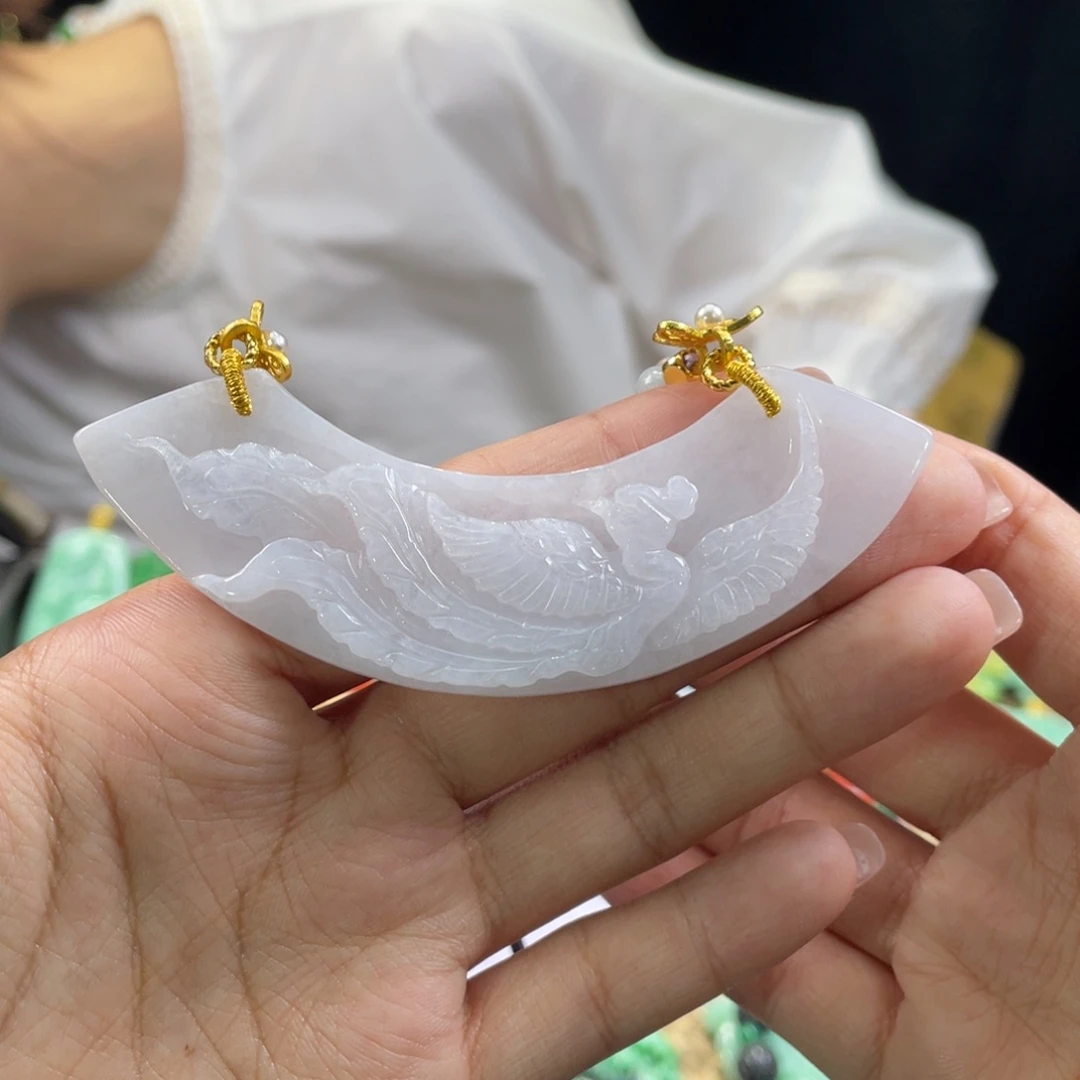 翡翠颈饰未镶嵌代编织