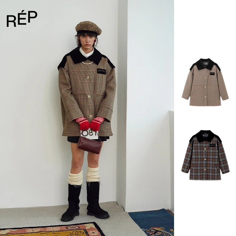 MARCHEN设计师品牌大吉岭格纹大衣24FWholiday TheREPUBLIQUE女装