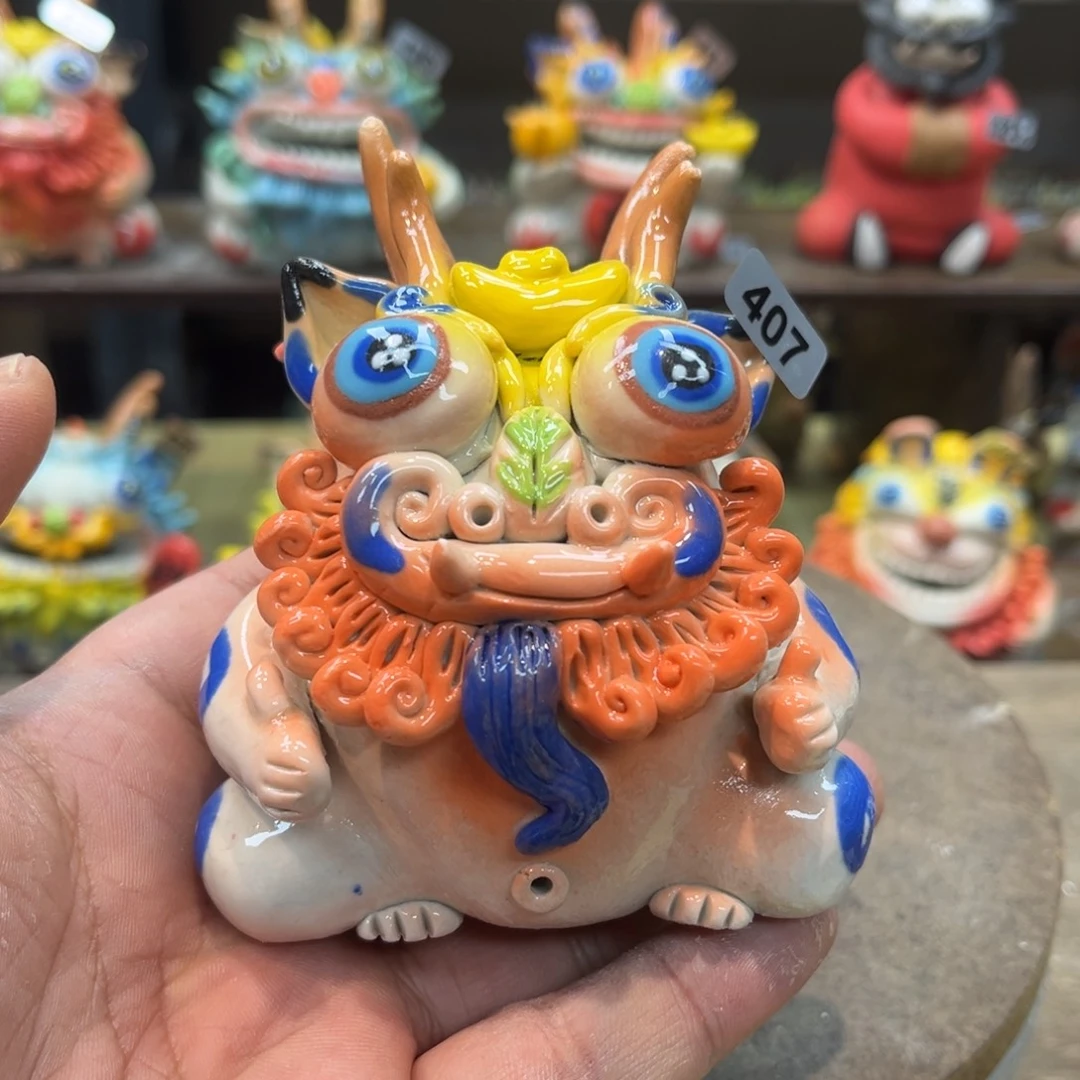 陶瓷纯手工抽象陶瓷摆件407