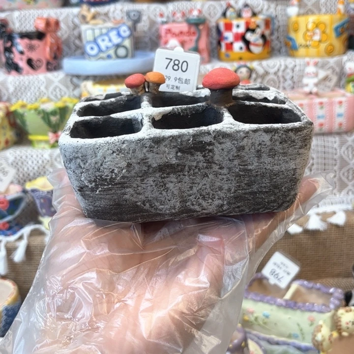 780九宫格花盆手绘