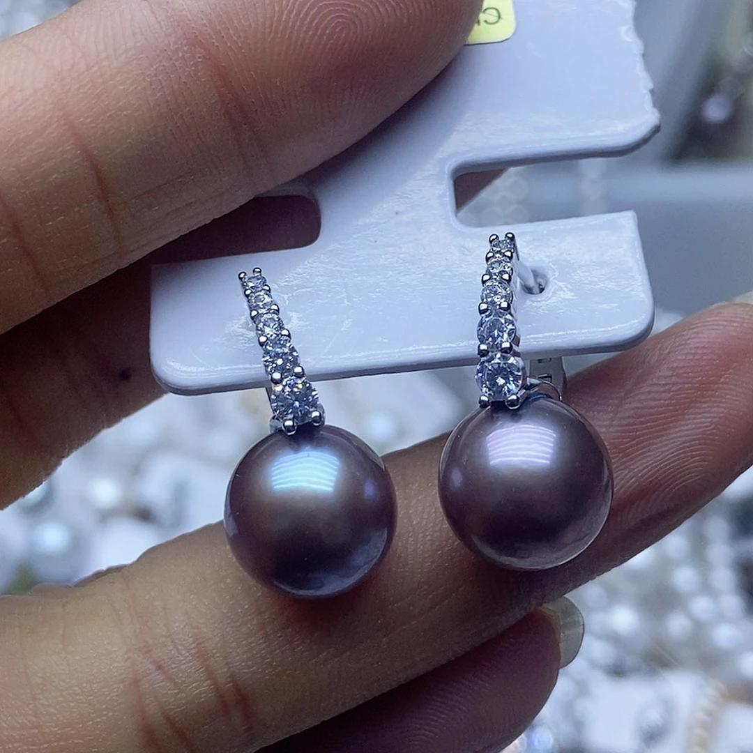 未镶嵌耳钉淡水珍珠