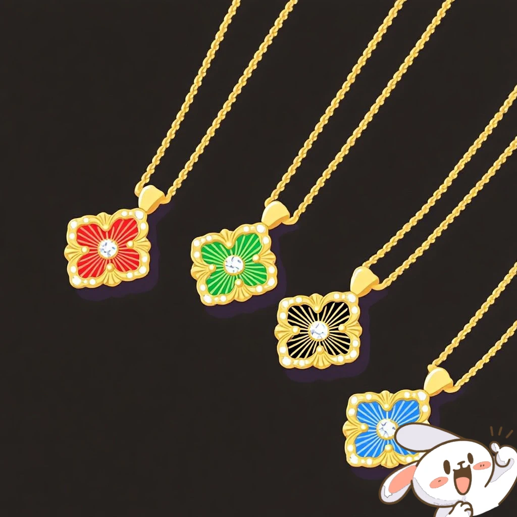 合金项链 高阶布布拉丝项链