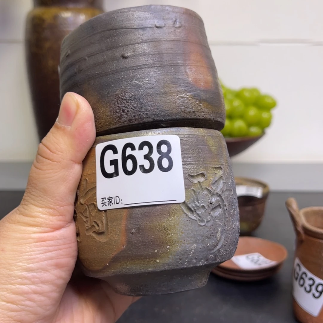 备前烧作品 好看杯子2元****汪