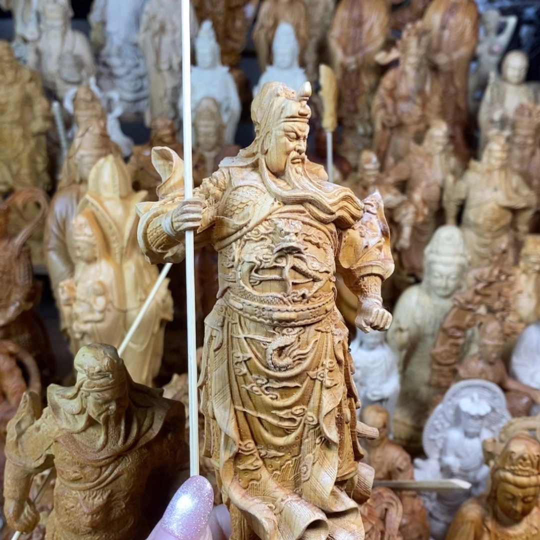 紫***虾木崖柏，18立刀关公微瑕