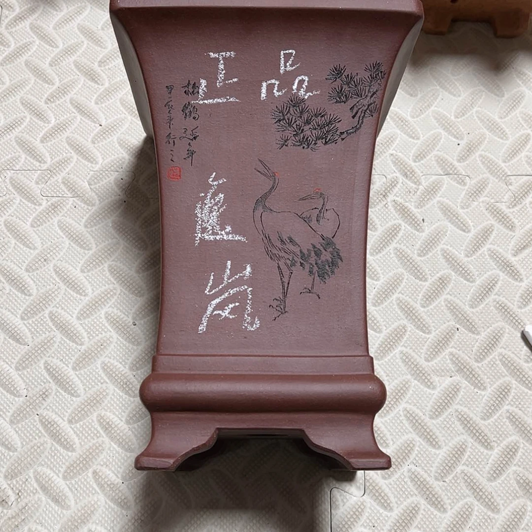 【闪购商品】紫砂花盆乃****6周之夏精品紫砂花盆