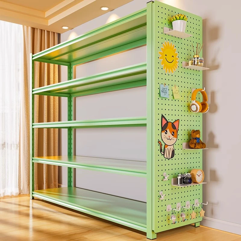 家用货架置物架阳台多层储物架仓库超市展示架落地洞洞板收纳架