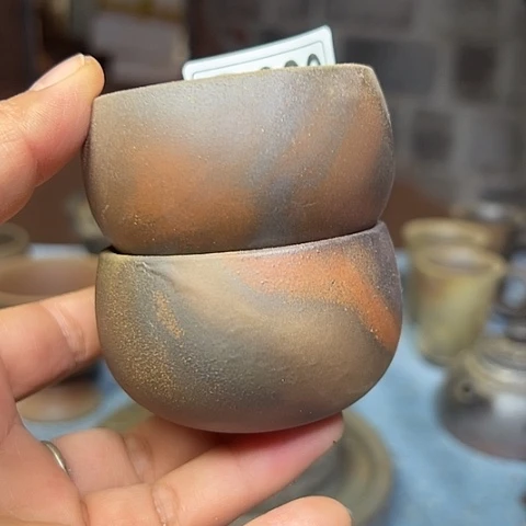 戬谷龙窑柴烧茶杯039