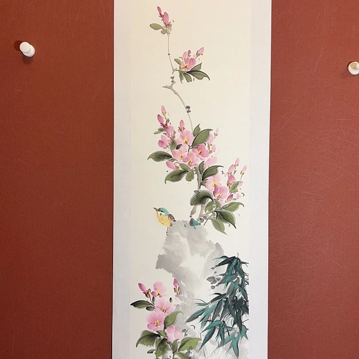 国画听兰老师花鸟