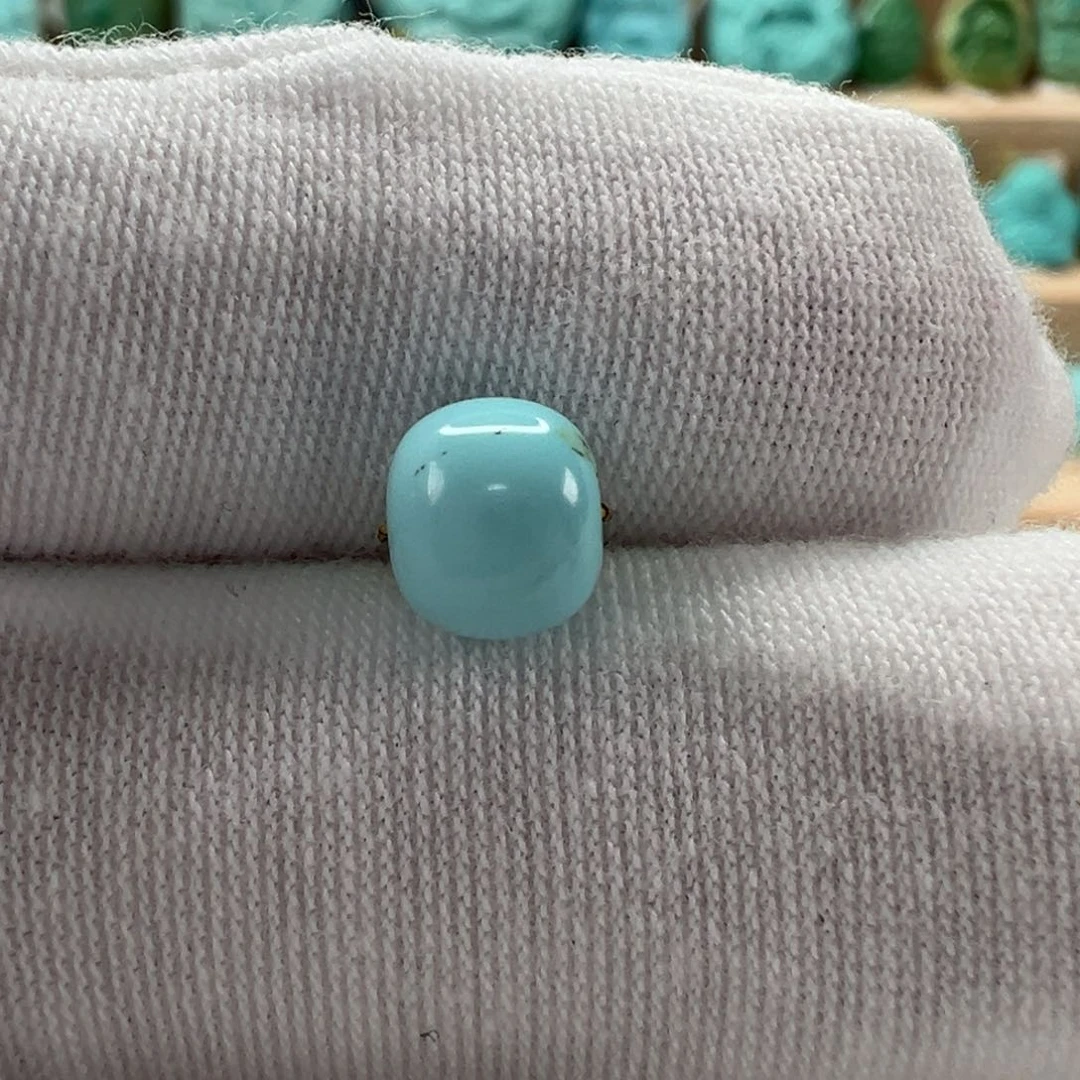 未镶嵌绿松石老型珠7x6mm