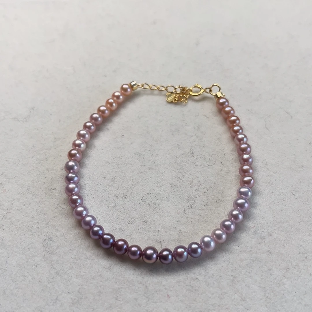 淡水珍珠银S925镶嵌手绳