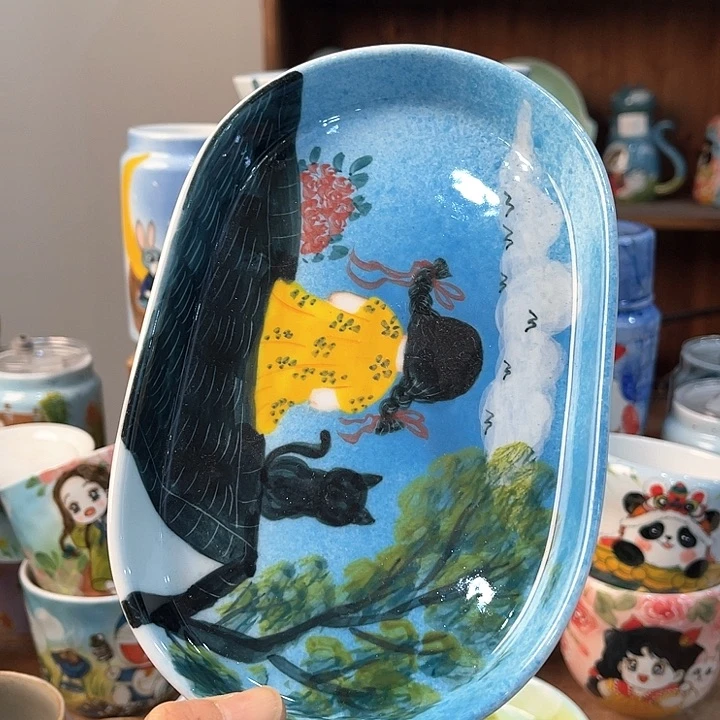 陶景德镇釉下手绘陶瓷