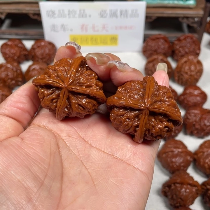 小***客吊坠文玩核桃四棱6LXP#00#