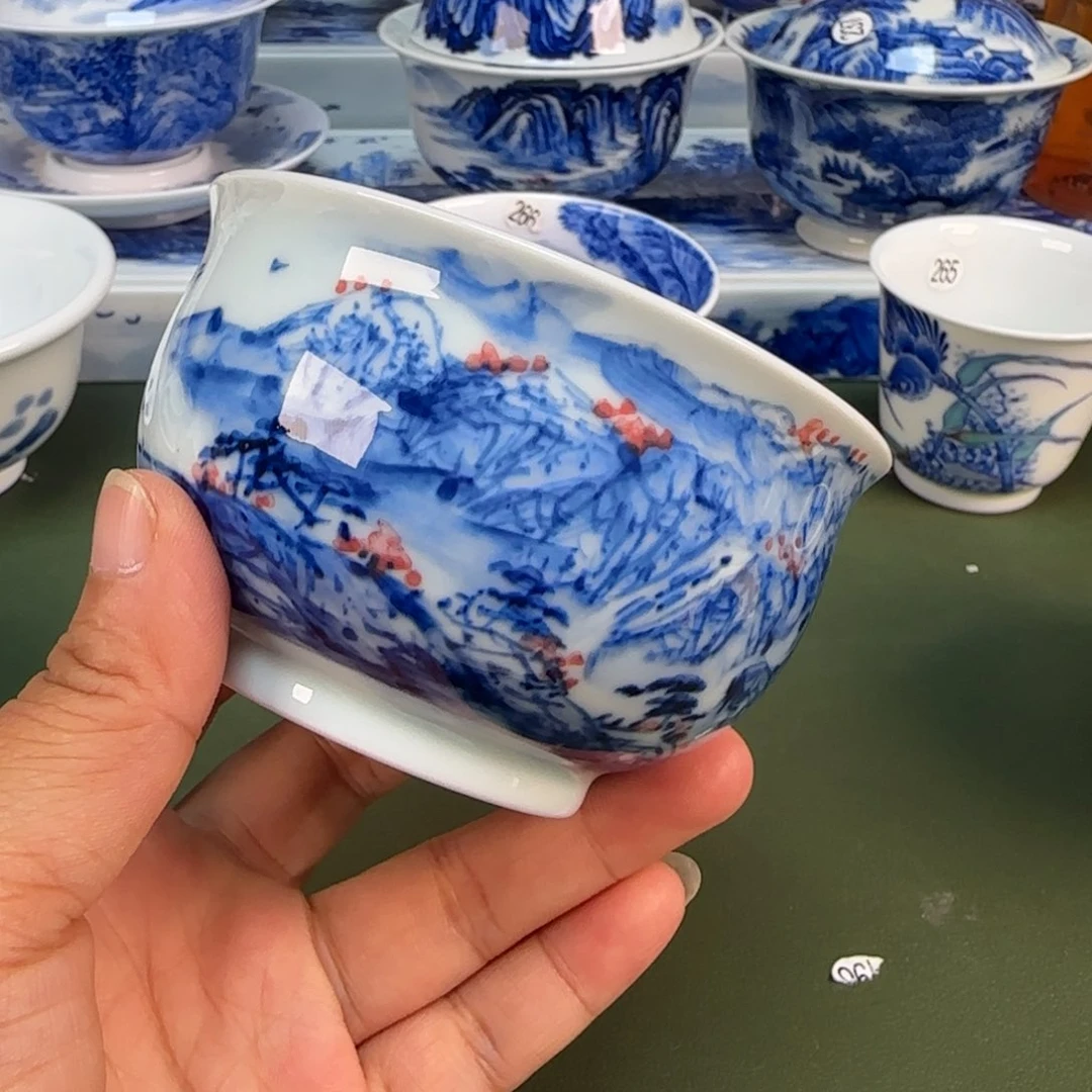 景德镇纯手绘茶具圆圆268