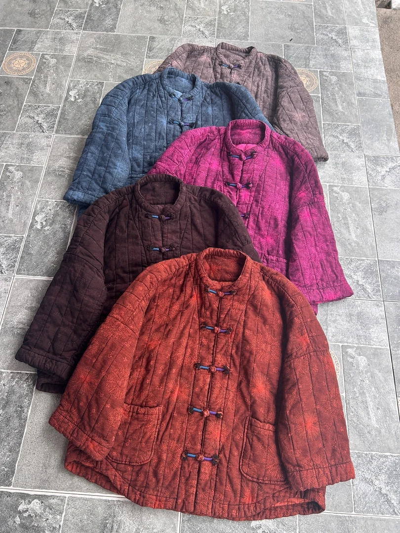 太阳花5对盘扣棉袄 5055