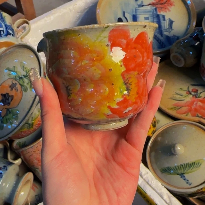 瓷片景德镇陶瓷手工手绘