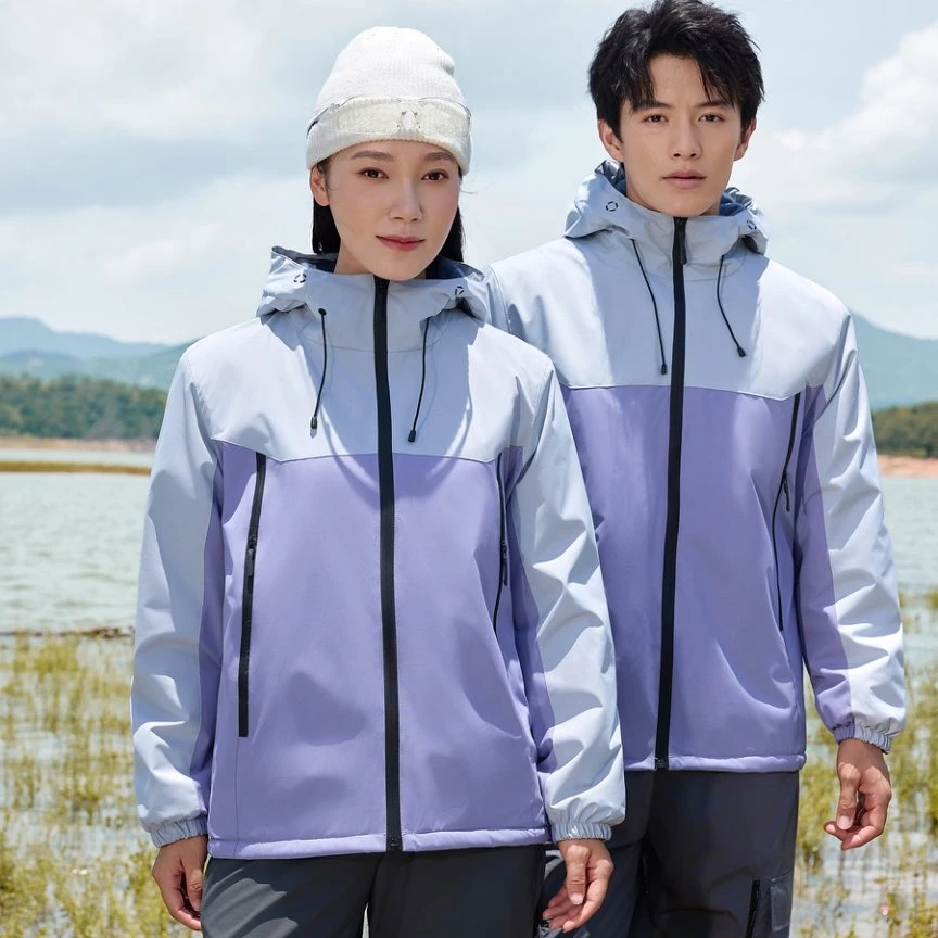 【塞西尔保罗】石墨烯冬季超柔绒内胆冲锋棉衣连帽款棉服2677#