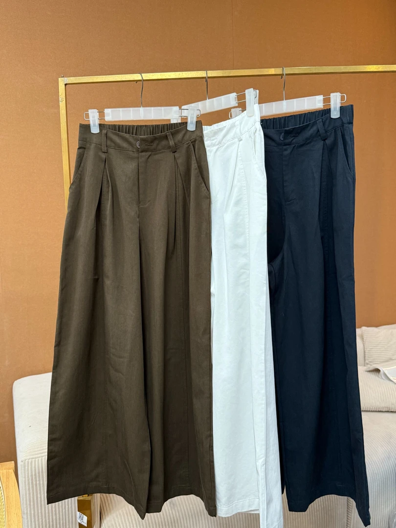 鑫燃Kiki 简约百搭高腰阔腿裤 6181 KIKI