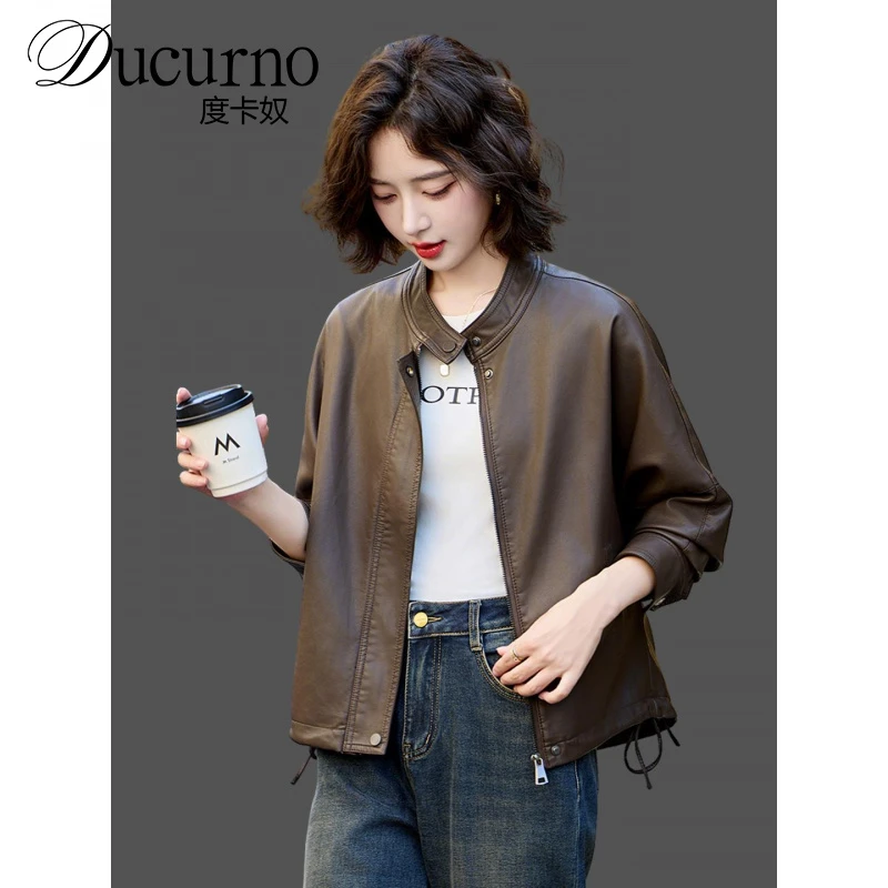 皮夹克外套女2025秋季新款宽松气质皮衣高端上衣韩版大码秋冬潮流