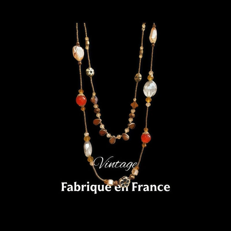 【虚空之梦】中古宫廷风毛衣链x252