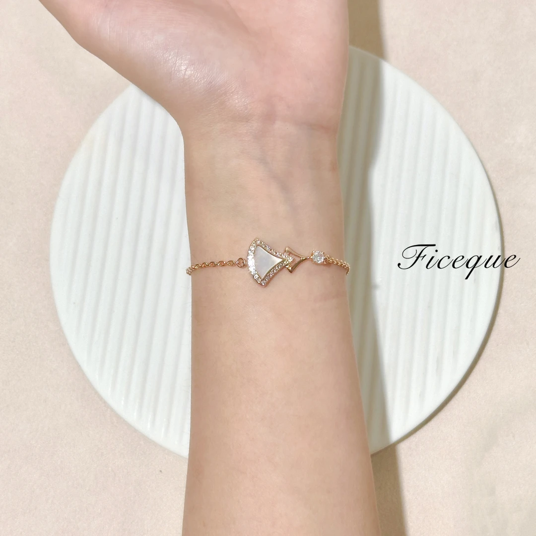 V金  Ficeque高奢经典裙子手链气质时尚CNC精工