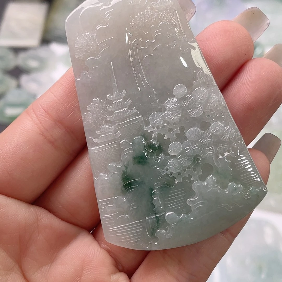 吊坠(不含链)未镶嵌翡翠1