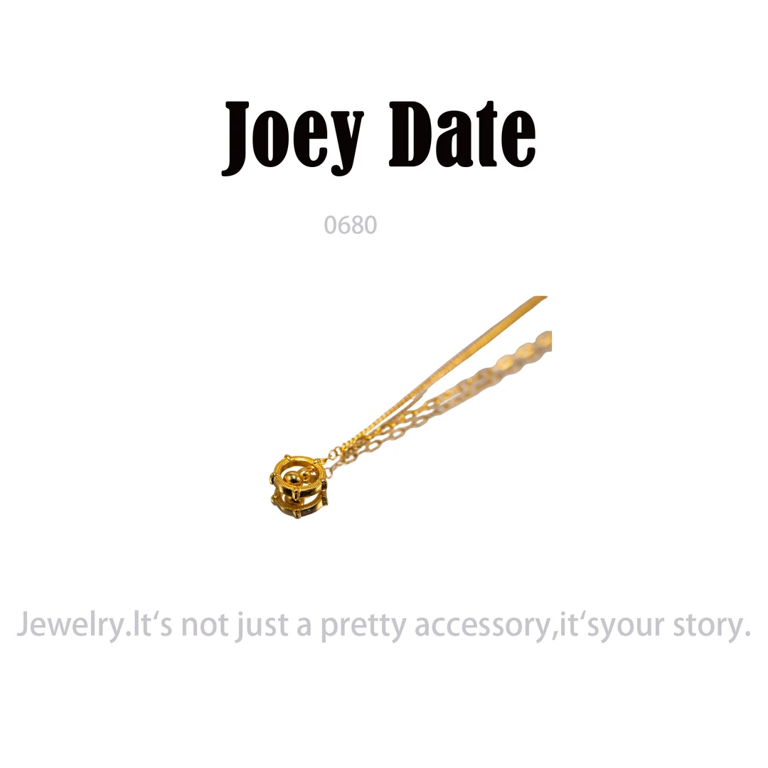 镀K金 Jory Date  项链~0680（40+5cm）