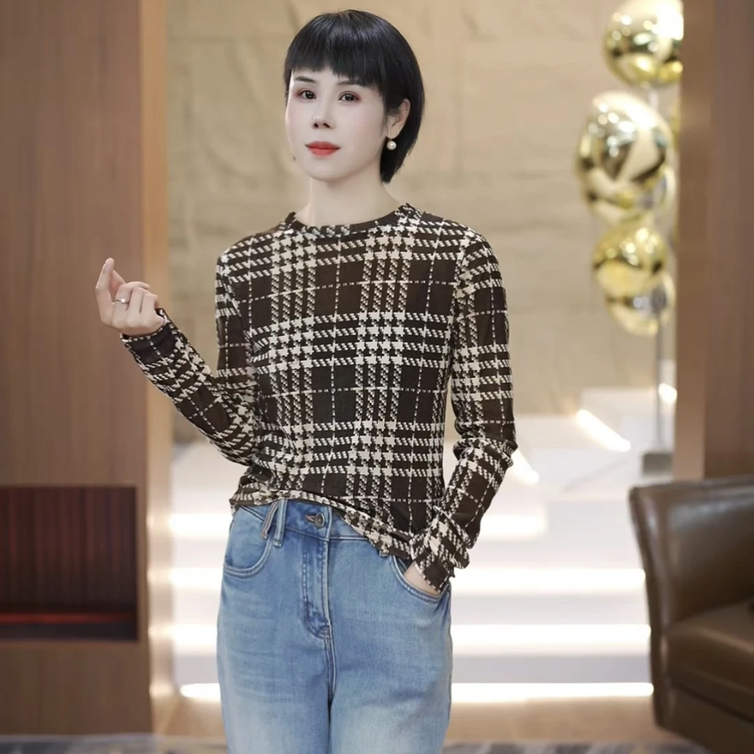 【渲渲推荐】SJIE-29811冬季时尚格子小衫