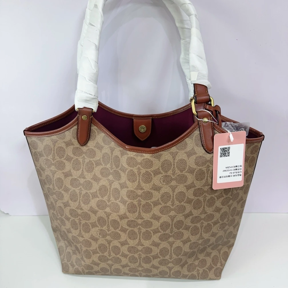 95新 COACH/蔻驰 全新红棕色1510 2362