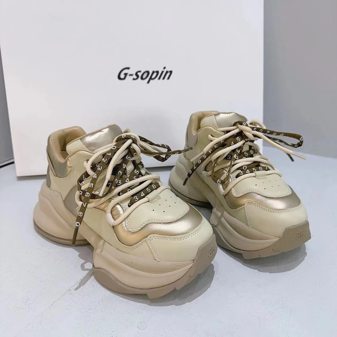 现货C1｜“幻影2.0”真皮羊里垫老爹鞋女｜半码拍小｜1012-16