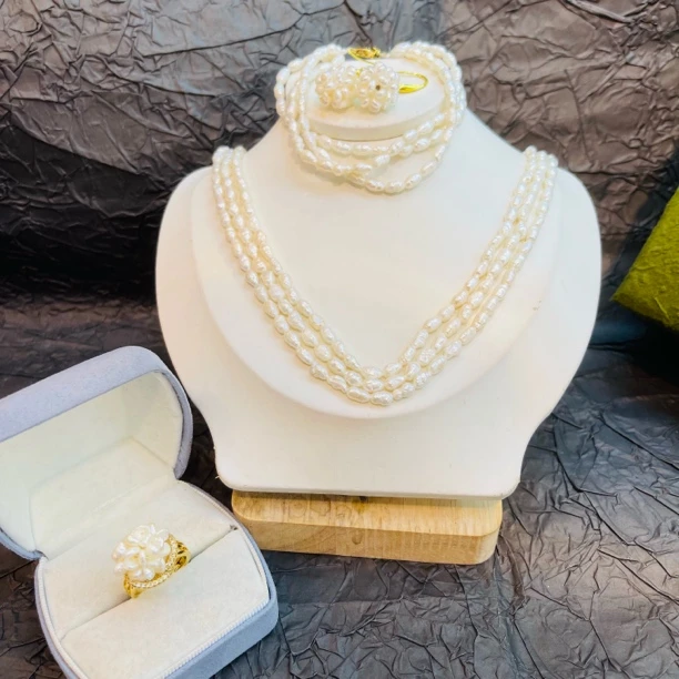 铜合金项链 新款个性项链四件套64