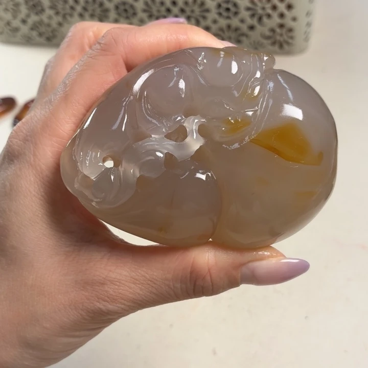 玛瑙/玉髓未镶嵌吊坠(不含链)