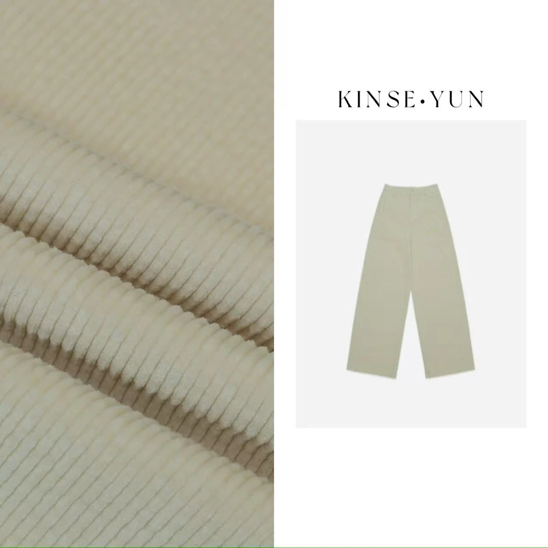 KINSE YUN『灯芯绒裤』秋冬灯芯绒遮胯修腿休闲保暖直筒长裤QD6698