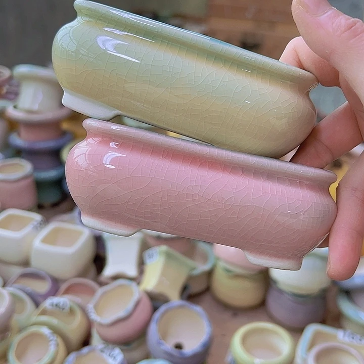 红陶陶瓷花盆当场满12包邮