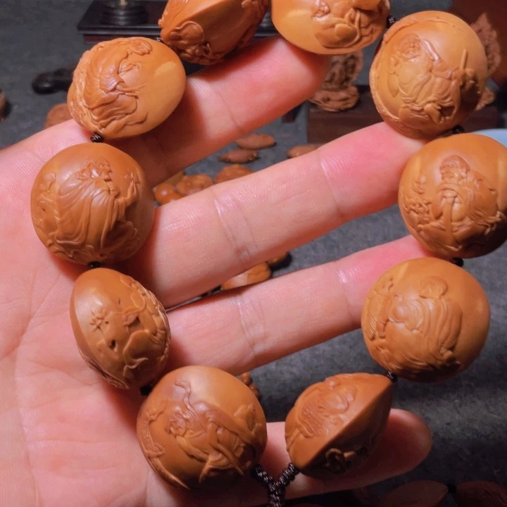 鑫***哥橄榄核手串/手链手工制作工艺制作