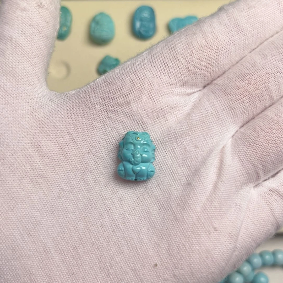 绿松石合金吊坠(不含链)