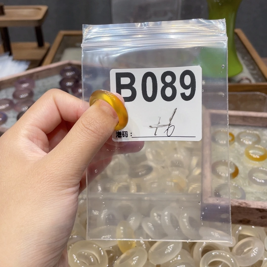 玛瑙/玉髓未镶嵌戒指089