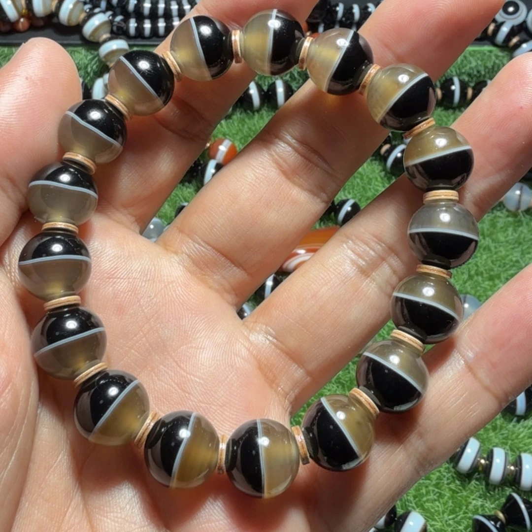 玛瑙/玉髓未镶嵌天然一线药师12