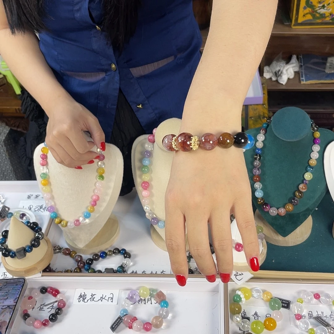 水晶手链银S925镶嵌