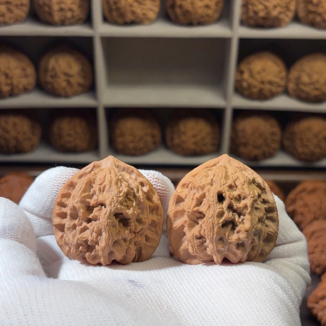 把件文玩核桃43尺全品梨木台