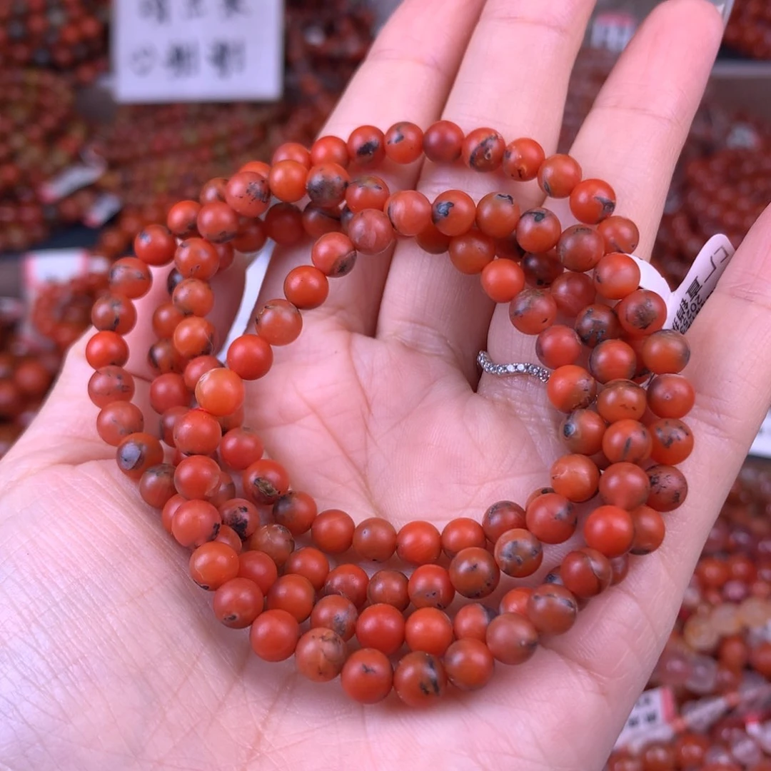 未镶嵌手链南红玛瑙21号铁皮卡5.8