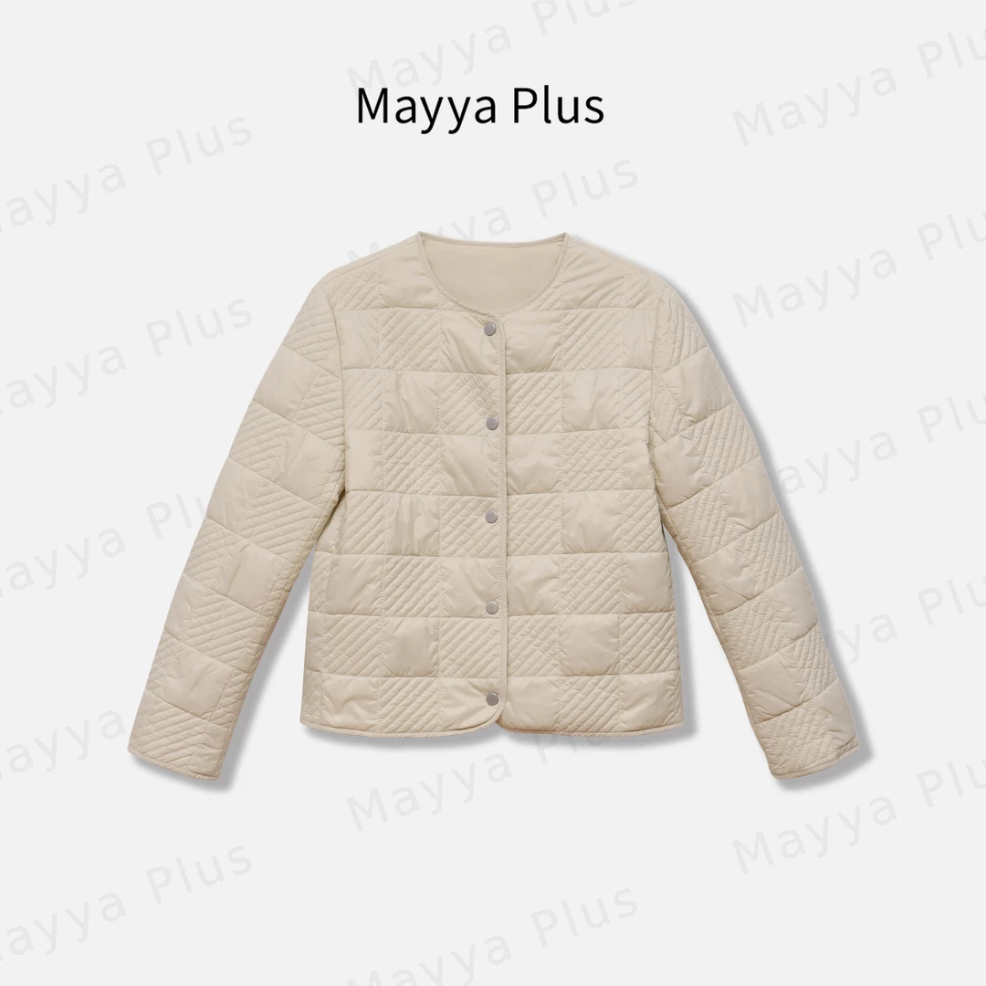 【轻氧棉服】Mayya Plus麦芽定制小香风女外套百搭通勤上衣32536787