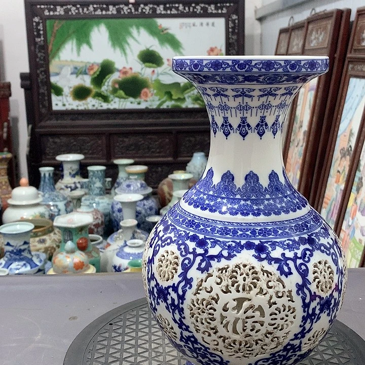 陶摆件博古架陶瓷摆件