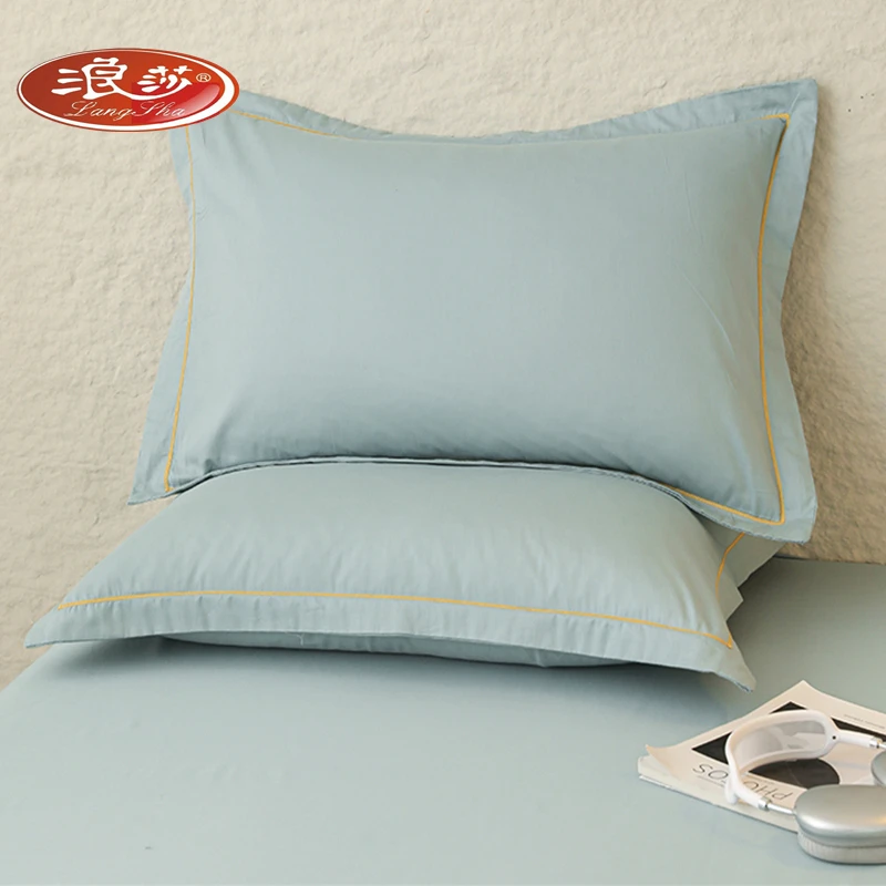浪莎纯棉大枕套一对装50x80全棉枕头套48x74大尺寸枕头套2025新款