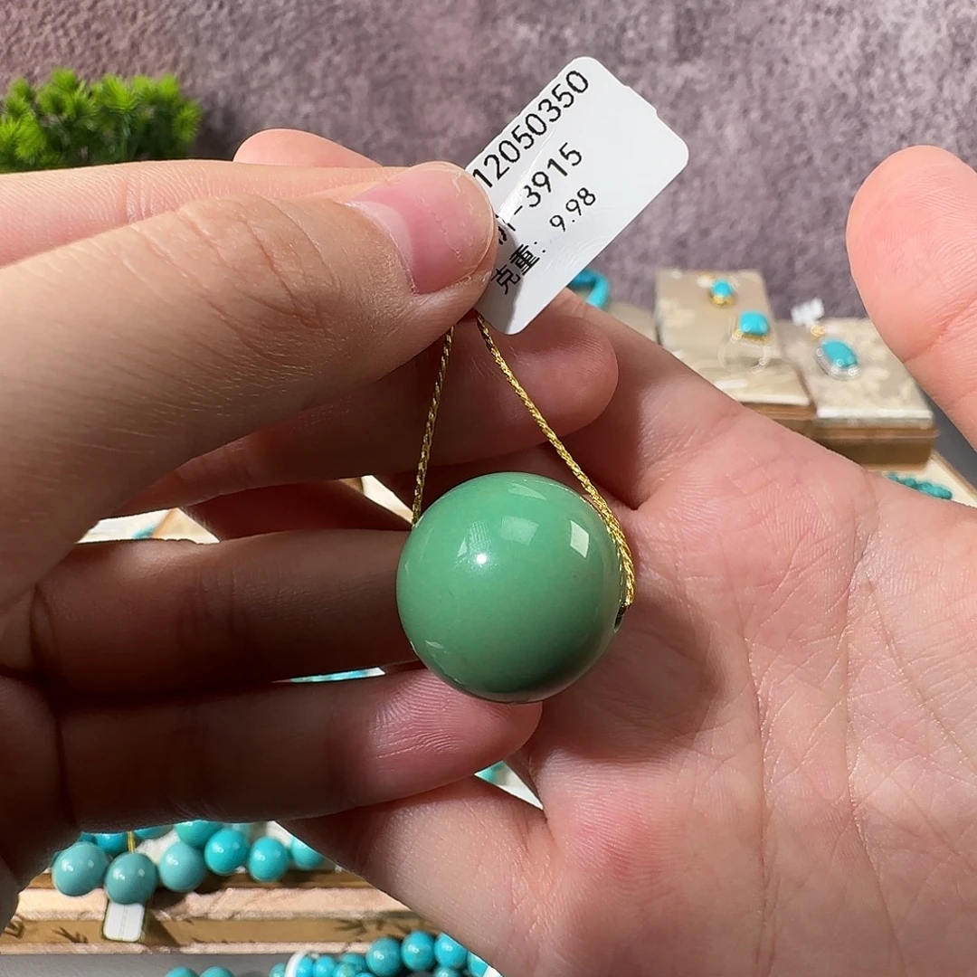 绿松石未镶嵌19mm➕单珠