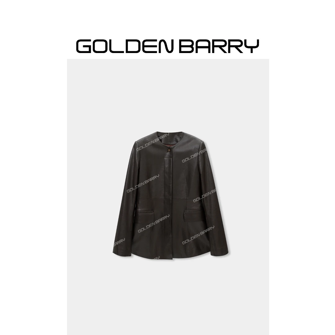 GOLDENBARRY|160033“半糖摩卡”高级时装皮衣