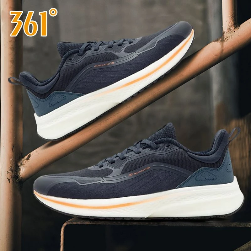 4160-361男鞋休闲人生跑鞋361秋季软底舒适运动鞋防滑透气跑步鞋